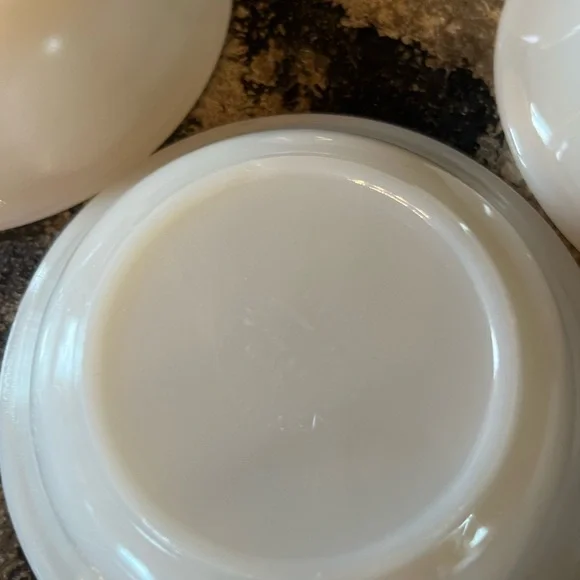 Vintage Fire King Milk Glass White Custard Dessert Bowls Cups Anchor Hocking USA - Picture 12 of 15